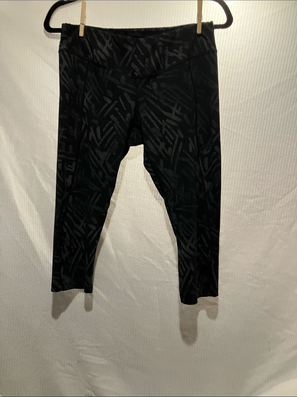 Asics Black Patterned Capri Leggings for Kids